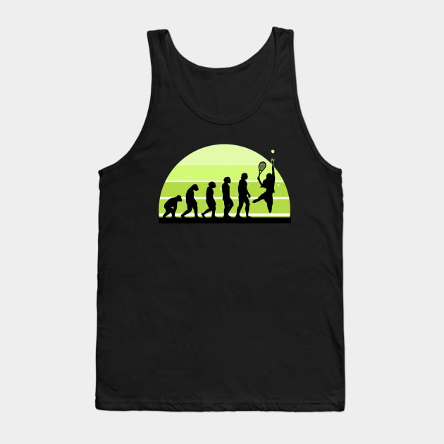 Evolution of Tennis - Tennis Lover Tank Top by Dogefellas